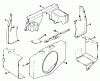 Mähdecks 30544 - Toro 44" Side Discharge Mower, Groundsmaster 120 (SN: 600001 - 699999) (1986) Spareparts BAFFLES & SHROUD-ENGINE KOHLER MODEL NO. KT17QS TYPE NO. 24324