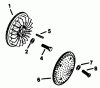 Mähdecks 30768 - Toro 52" Rear Discharge Mower (SN: 8000001 - 8999999) (1988) Spareparts FLYWHEEL KOHLER ENGINE MODEL NO. KT17QS TYPE NO. 24324