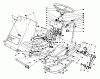 Mähdecks 30768 - Toro 52" Rear Discharge Mower (SN: 8000001 - 8999999) (1988) Spareparts FRAME & STEERING ASSEMBLY