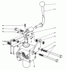 Mähdecks 30545 - Toro 52" Side Discharge Mower (SN: 10000001 - 19999999) (1981) Spareparts VALVE AND LEVER ASSEMBLY