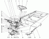 Mähdecks 30545 - Toro 52" Side Discharge Mower (SN: 70000001 - 79999999) (1977) Spareparts STEERING WHEEL AND PEDALS