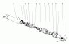 Mähdecks 30545 - Toro 52" Side Discharge Mower (SN: 80000001 - 89999999) (1978) Spareparts HYDRAULIC CYLINDER 27-2510