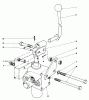 Mähdecks 30545 - Toro 52" Side Discharge Mower (SN: 90000001 - 99999999) (1979) Spareparts VALVE AND LEVER ASSEMBLY