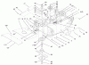 Mähdecks 30546 - Toro 44" Side Discharge Mower, Groundsmaster 120 (SN: 990001 - 999999) (1999) Spareparts DECK AND SPINDLE ASSEMBLY