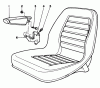 Mähdecks 30575 - Toro 72" Side Discharge Mower (SN: 900001 - 999999) (1989) Spareparts ARMREST KIT MODEL NO. 30707