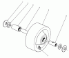 Mähdecks 30575 - Toro 72" Side Discharge Mower (SN: 900001 - 999999) (1989) Spareparts PHENOLIC WHEEL ASSEMBLY NO. 27-1050 (OPTIONAL)