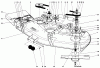 Mähdecks 30555 - Toro 52" Side Discharge Mower, Groundsmaster 200 Series (SN: 4000001 - 4999999) (1984) Spareparts CUTTING UNIT MODEL NO. 30555 #1