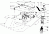 Mähdecks 30555 - Toro 52" Side Discharge Mower, Groundsmaster 200 Series (SN: 4000001 - 4999999) (1984) Spareparts SEAT MOUNT AND AIR CLEANER ASSEMBLY