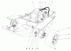 Mähdecks 30562 - Toro 62" Side Discharge Mower, GM 200 Series (SN: 5000001 - 5999999) (1985) Spareparts GAS TANK AND AXLE ASSEMBLY