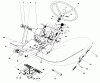 Mähdecks 30562 - Toro 62" Side Discharge Mower, GM 200 Series (SN: 5000001 - 5999999) (1985) Spareparts PEDALS AND STEERING WHEEL ASSEMBLY