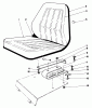 Mähdecks 30562 - Toro 62" Side Discharge Mower, GM 200 Series (SN: 5000001 - 5999999) (1985) Spareparts SEAT KIT NO. 30764