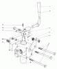 Mähdecks 30562 - Toro 62" Side Discharge Mower, GM 200 Series (SN: 5000001 - 5999999) (1985) Spareparts VALVE AND LEVER ASSEMBLY