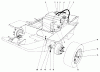 Mähdecks 30555 - Toro 52" Side Discharge Mower, Groundsmaster 200 Series (SN: 6000001 - 6999999) (1986) Spareparts GAS TANK AND AXLE ASSEMBLY