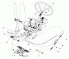 Mähdecks 30555 - Toro 52" Side Discharge Mower, Groundsmaster 200 Series (SN: 7000001 - 7999999) (1987) Spareparts PEDALS AND STEERING WHEEL ASSEMBLY