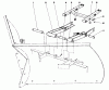 Mähdecks 30555 - Toro 52" Side Discharge Mower, Groundsmaster 200 Series (SN: 7000001 - 7999999) (1987) Spareparts V-PLOW INSTALLATION KIT MODEL NO. 30755 (OPTIONAL)