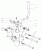 Mähdecks 30555 - Toro 52" Side Discharge Mower, Groundsmaster 200 Series (SN: 7000001 - 7999999) (1987) Spareparts VALVE AND LEVER ASSEMBLY