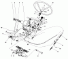 Mähdecks 30575 - Toro 72" Side Discharge Mower (SN: 800001 - 899999) (1988) Spareparts PEDALS AND STEERING WHEEL ASSEMBLY