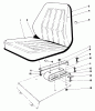 Mähdecks 30575 - Toro 72" Side Discharge Mower (SN: 800001 - 899999) (1988) Spareparts STANDARD SEAT KIT MODEL NO. 30764