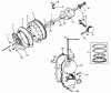 Mähdecks 30562 - Toro 62" Side Discharge Mower, GM 200 Series (SN: 20001 - 29999) (1982) Spareparts ENGINE, ONAN MODEL NO. B48G-GA020 TYPE NO. 4051C CRANKSHAFT AND FLYWHEEL