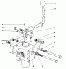 Mähdecks 30562 - Toro 62" Side Discharge Mower, GM 200 Series (SN: 20001 - 29999) (1982) Spareparts VALVE AND LEVER ASSEMBLY