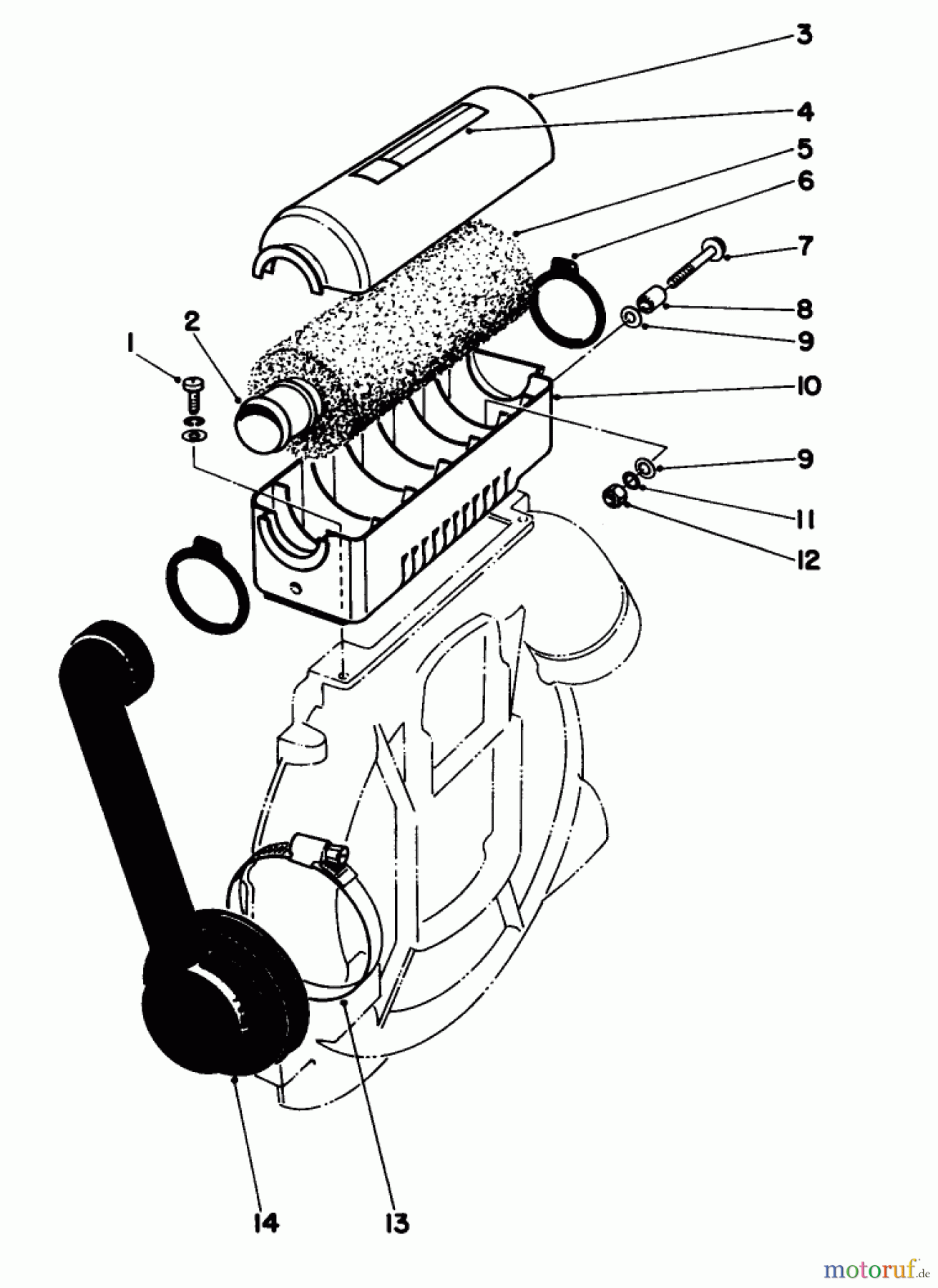  Laubbläser / Laubsauger 30940 - Toro 40cc Back Pack Blower (SN: 3000001 - 3999999) (1983) HEAVY DUTY AIR FILTER MODEL NO. 30945 (OPTIONAL)