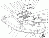 Mähdecks 30652 - Toro 52" Side Discharge Mower (SN: 590001 - 599999) (1995) Spareparts COVERS, GEAR BOX AND GAUGE WHEEL ASSEMBLY