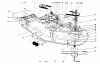 Mähdecks 30652 - Toro 52" Side Discharge Mower (SN: 590001 - 599999) (1995) Spareparts DECK AND SPINDLE ASSEMBLY