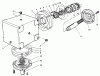 Mähdecks 30662 - Toro 62" Side Discharge Mower (SN: 590001 - 599999) (1995) Spareparts GEAR BOX ASSEMBLY