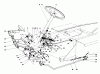 Mähdecks 30721 - Toro 72" Side Discharge Mower (SN: 300001 - 399999) (1983) Spareparts BRAKE & STEERING GEAR ASSEMBLY