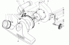 Laubbläser / Laubsauger 62900 - Toro 5 hp Lawn Vacuum (SN: 3000001 - 3999999) (1973) Spareparts BLOWER HOUSING AND FAN ASSEMBLY
