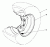 Mähdecks 30721 - Toro 72" Side Discharge Mower (SN: 700001 - 799999) (1987) Spareparts TIRE & WHEEL ASSEMBLY 23 X 10.50 X 12 (OPTIONAL) NO.36-1050