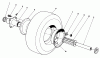 Mähdecks 30721 - Toro 72" Side Discharge Mower (SN: 80001 - 89999) (1988) Spareparts CUTTLNG UNIT PNEUMATLC TIRE & WHEEL ASSEMBLY NO. 54-8810 (OPTIONAL)