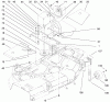 Mähdecks 30753 - Toro 52" Side Discharge Mower, GM 120 (SN: 990001 - 999999) (1999) Spareparts COVERS, GEARBOX AND GAGE WHEEL ASSEMBLY