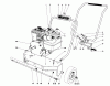 Laubbläser / Laubsauger 62905 - Toro 5 hp Lawn Blower (SN: 3000001 - 3999999) (1973) Spareparts ENGINE AND HANDLE ASSEMBLY