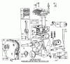 Laubbläser / Laubsauger 62905 - Toro 5 hp Lawn Blower (SN: 3000001 - 3999999) (1973) Spareparts ENGINE MODEL NO. 130202 TYPE 0209 BRIGGS & STRATTON