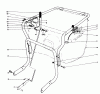 Laubbläser / Laubsauger 62923 - Toro 5 hp Lawn Vacuum (SN: 4000001 - 4999999) (1984) Spareparts CONTROLS AND HANDLE ASSEMBLY (MODEL 62912)