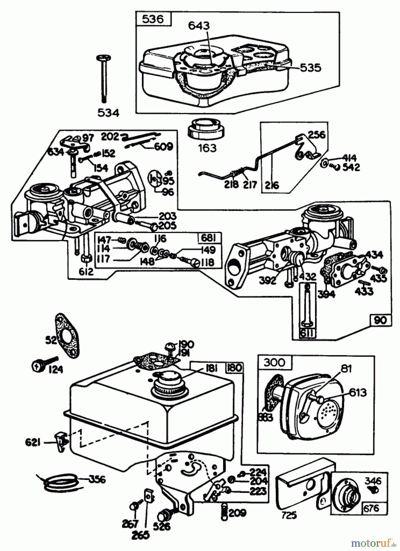  Laubbläser / Laubsauger 62912 - Toro 5 hp Lawn Vacuum (SN: 4000001 - 4999999) (1984) ENGINE BRIGGS & STRATTON MODEL NO. 130202-1640-01 #3