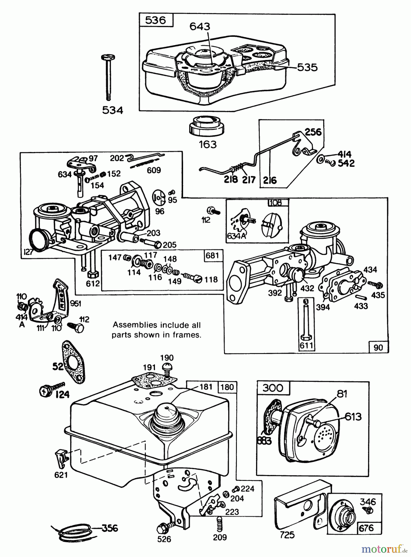  Laubbläser / Laubsauger 62923 - Toro 5 hp Lawn Vacuum (SN: 5000001 - 5999999) (1985) ENGINE BRIGGS & STRATTON MODEL NO. 130202-1640-01 #2