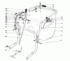 Laubbläser / Laubsauger 62912 - Toro 5 hp Lawn Vacuum (SN: 6000001 - 6999999) (1986) Spareparts CONTROLS AND HANDLE ASSEMBLY (MODEL 62923)