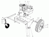 Laubbläser / Laubsauger 62912 - Toro 5 hp Lawn Vacuum (SN: 8000001 - 8999999) (1978) Spareparts ENGINE AND BASE ASSEMBLY (MODEL 62912)