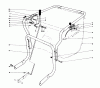Laubbläser / Laubsauger 62923 - Toro 5 hp Lawn Vacuum (SN: 9000001 - 9999999) (1989) Spareparts CONTROLS AND HANDLE ASSEMBLY (MODEL 62912)