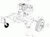 Laubbläser / Laubsauger 62923 - Toro 5 hp Lawn Vacuum (SN: 9000001 - 9999999) (1979) Spareparts ENGINE AND BASE ASSEMBLY (MODEL 62912)