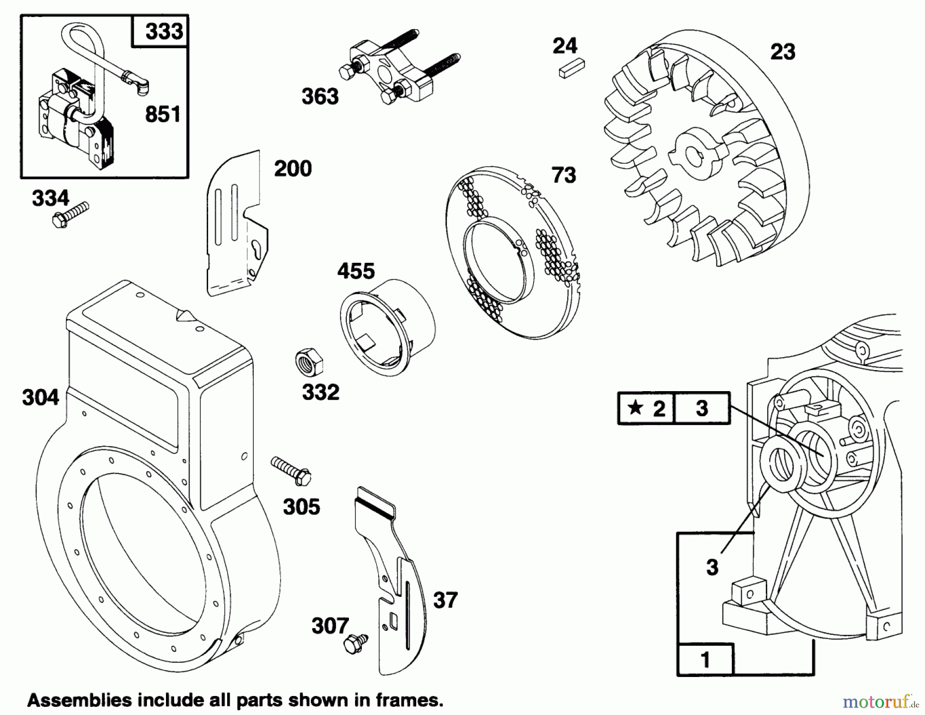  Laubbläser / Laubsauger 62924 - Toro 5 hp Lawn Vacuum (SN: 5900001 - 5999999) (1995) ENGINE BRIGGS & STRATTONMODEL 135202-0263-01 #7