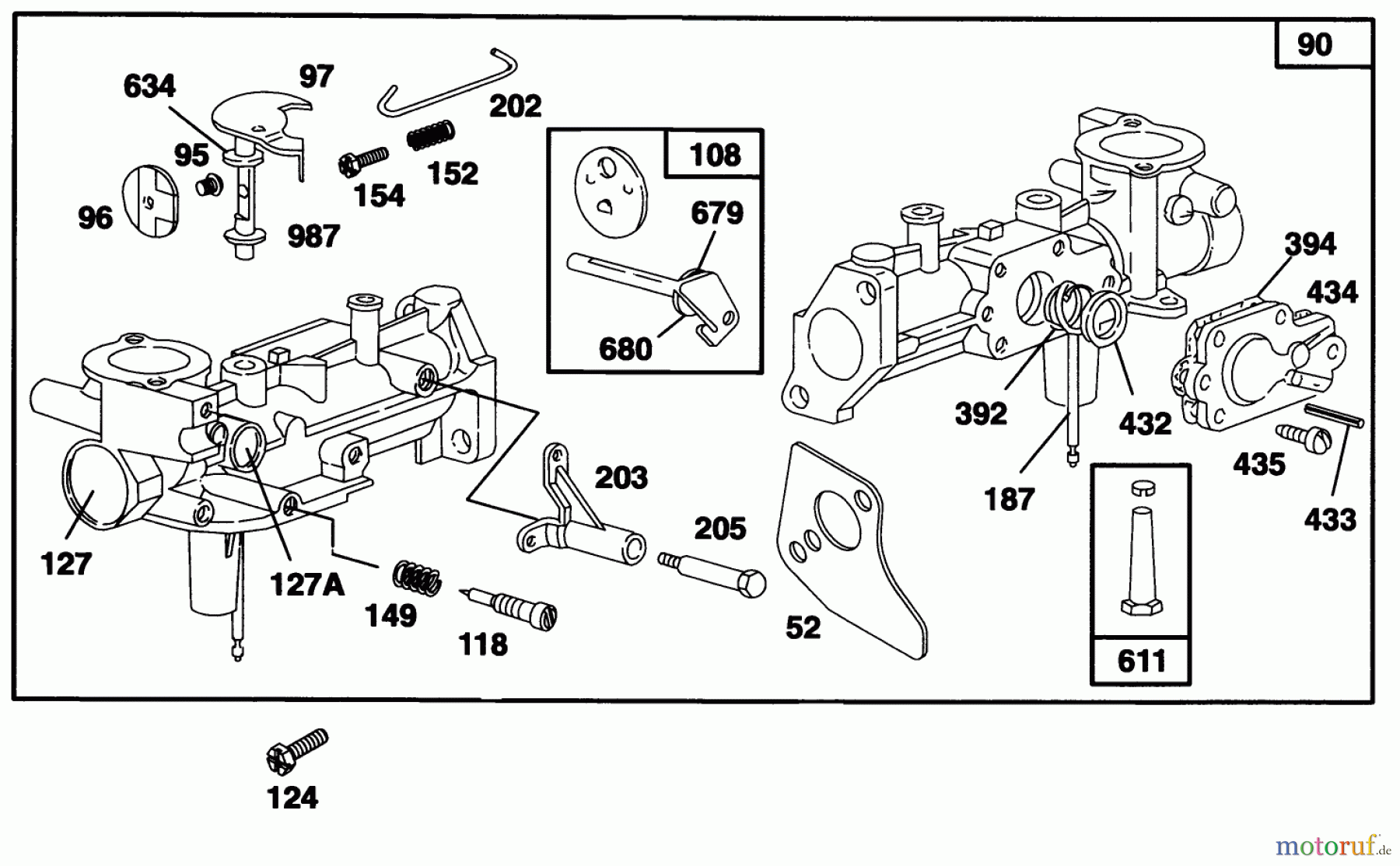  Laubbläser / Laubsauger 62924 - Toro 5 hp Lawn Vacuum (SN: 6900001 - 6999999) (1996) ENGINE BRIGGS & STRATTON MODEL 135202-0263-01 #3