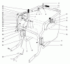 Laubbläser / Laubsauger 62924 - Toro 5 hp Lawn Vacuum (SN: 7900001 - 7999999) (1997) Spareparts CONTROL & HANDLE ASSEMBLY