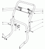 Laubbläser / Laubsauger 62933 - Toro 5 hp Lawn Blower (SN: 0000001 - 0999999) (1980) Spareparts HANDLE ASSEMBLY