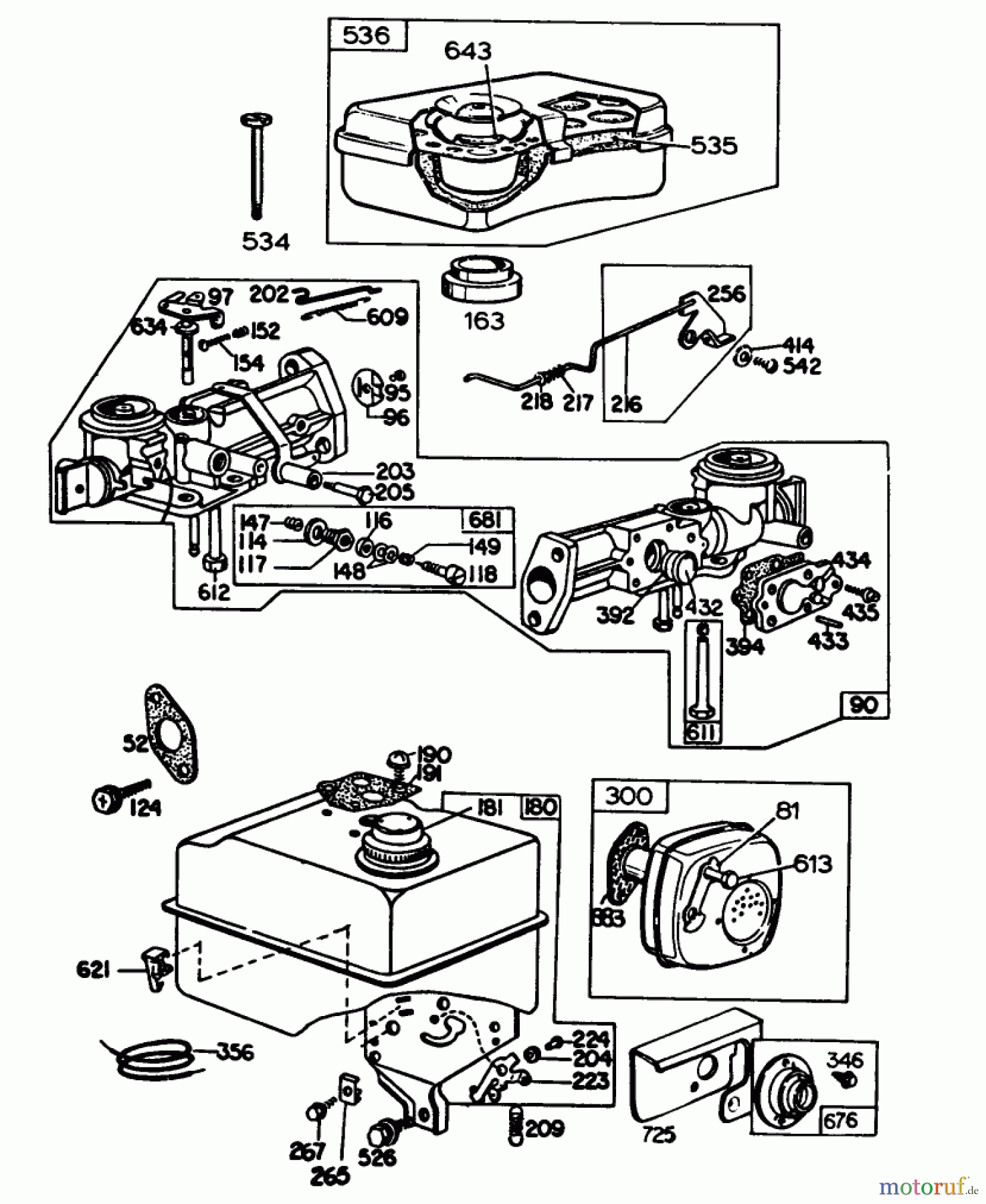  Laubbläser / Laubsauger 62933 - Toro 5 hp Lawn Blower (SN: 4000001 - 4999999) (1984) ENGINE BRIGGS & STRATTON MODEL NO. 130202-1640-01 #3