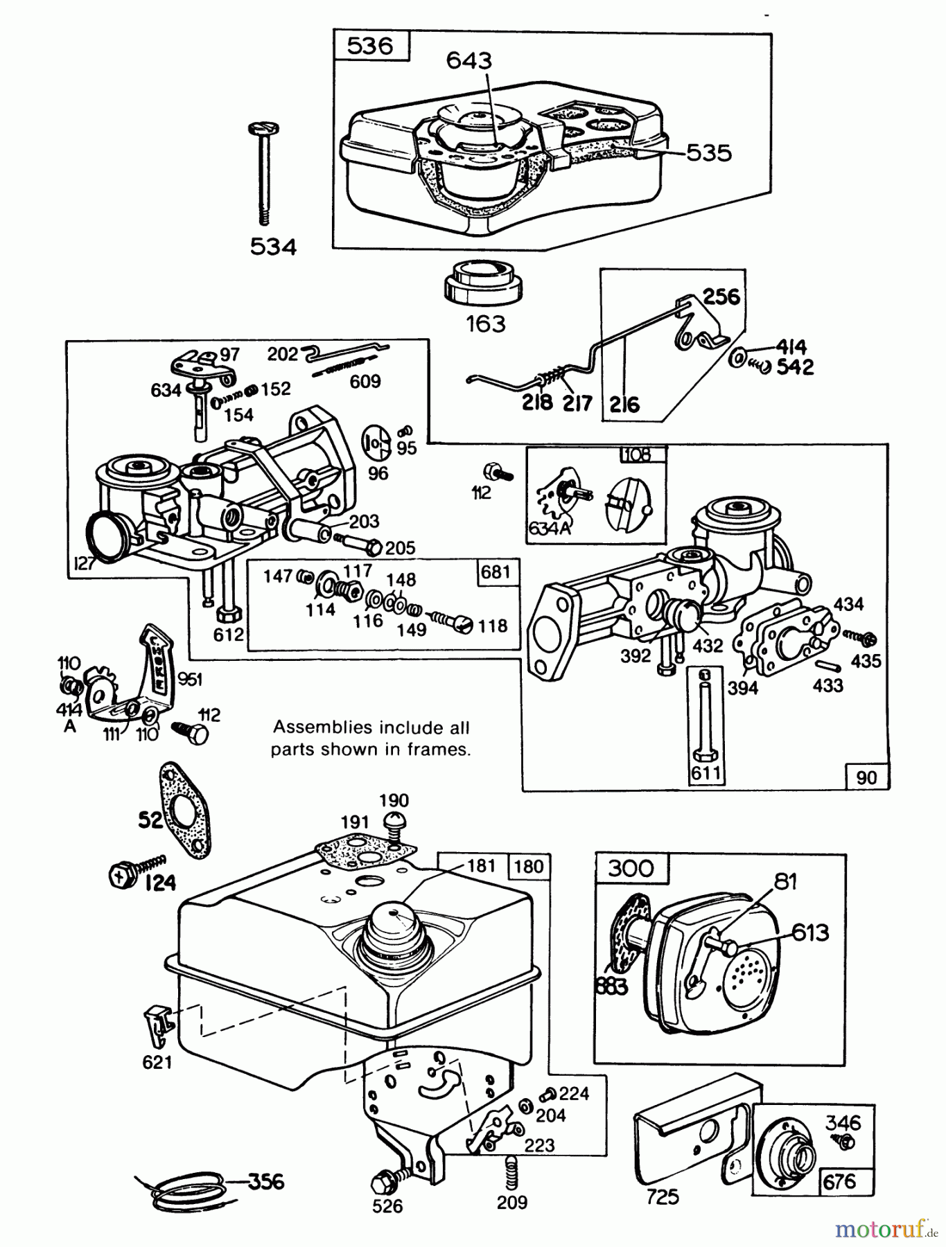  Laubbläser / Laubsauger 62933 - Toro 5 hp Lawn Blower (SN: 5000001 - 5999999) (1985) ENGINE BRIGGS & STRATTON MODEL NO. 130202-1640-01 #2