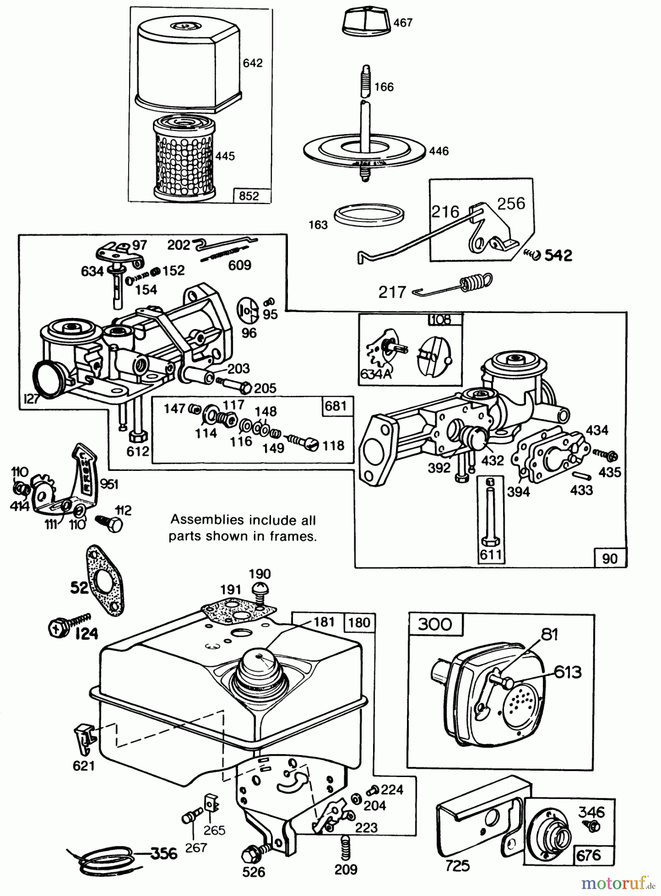  Laubbläser / Laubsauger 62933 - Toro 5 hp Lawn Blower (SN: 7000001 - 7999999) (1987) ENGINE BRIGGS & STRATTON MODEL NO. 130202-1640-01 #2