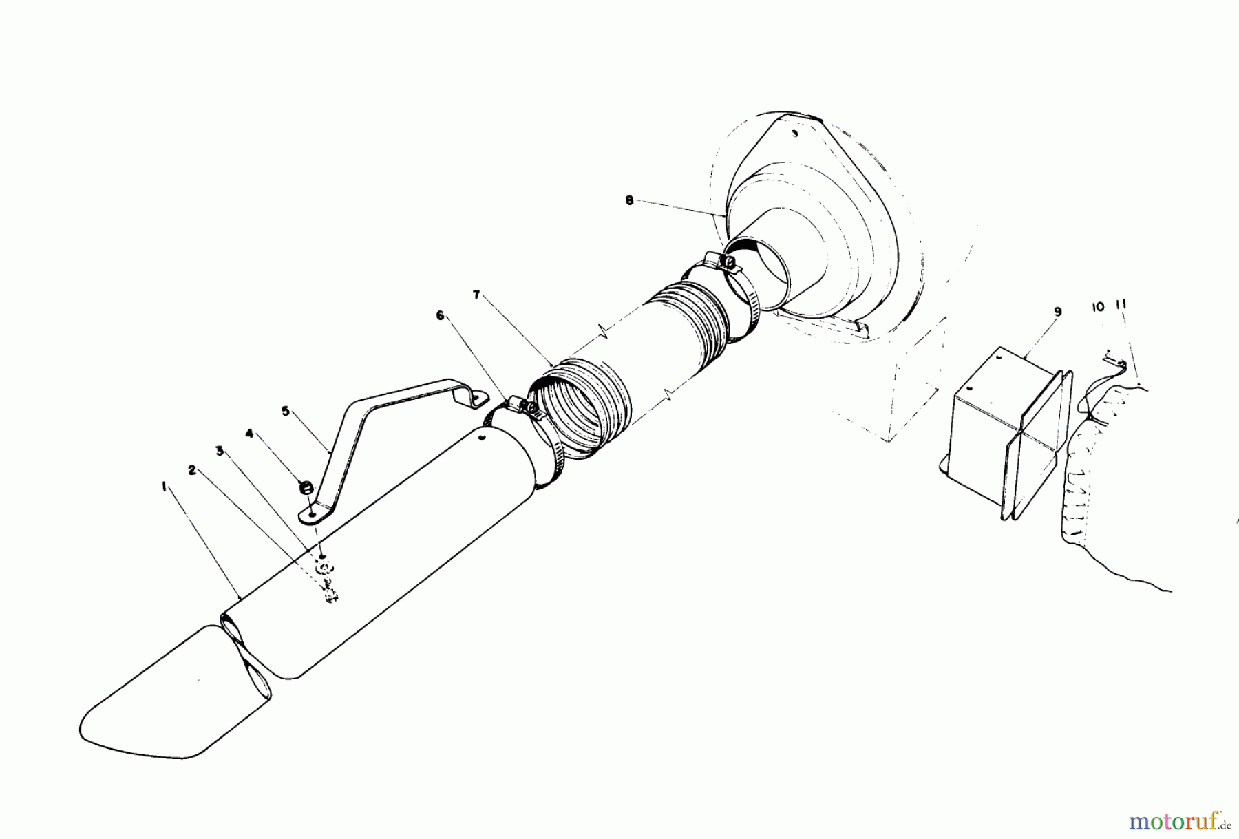  Laubbläser / Laubsauger 62933 - Toro 5 hp Lawn Blower (SN: 9000001 - 9999999) (1979) BLOWER BAGGING KIT MODEL NO. 59084